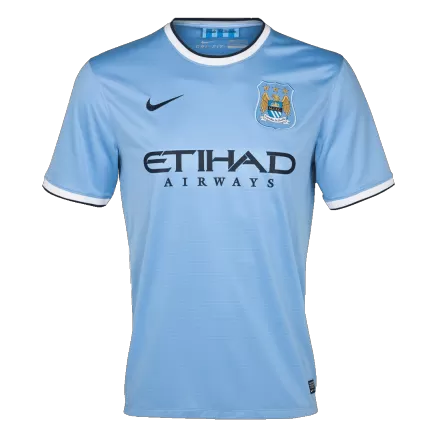 Manchester City Retro Jerseys 2013/14 Home Soccer Jersey For Men - BuyJerseyshop