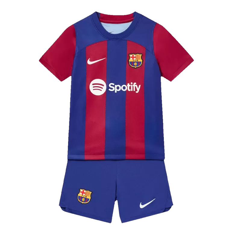 Kids Barcelona Home Soccer Jersey Whole Kit (Jersey+Shorts+Socks) 2023/24 - BuyJerseyshop
