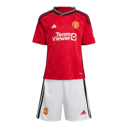 Kids's Manchester United Home Soccer Jersey Kit (Jersey+Shorts) 2023/24 - BuyJerseyshop