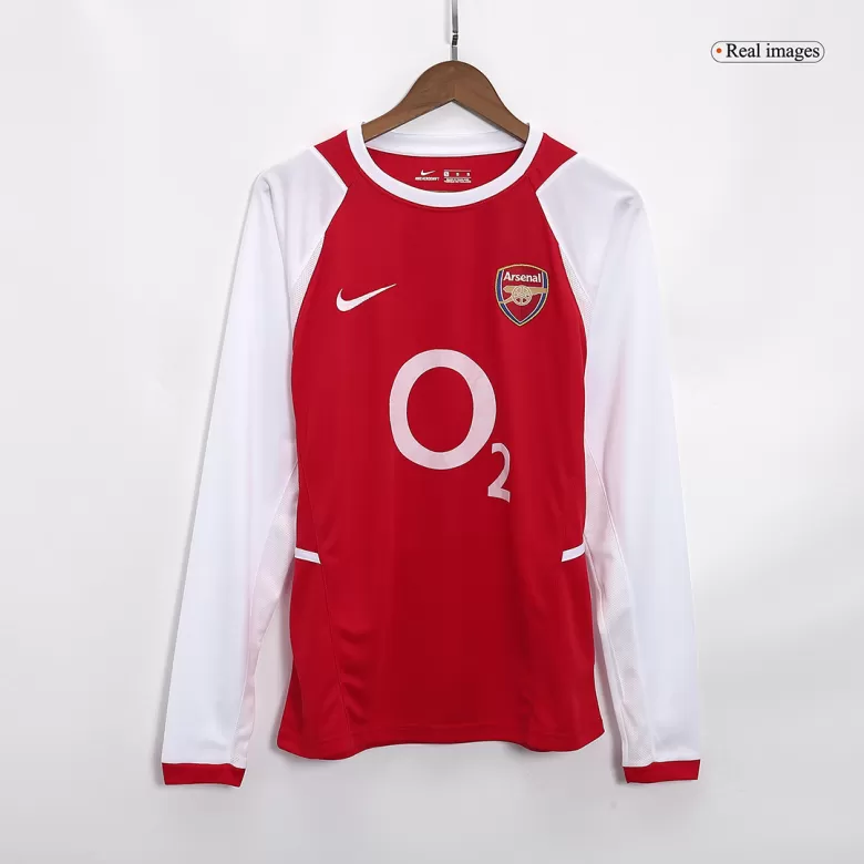 Arsenal Retro Jerseys 02/04 Home Long Sleeve Soccer Jersey For Men - BuyJerseyshop