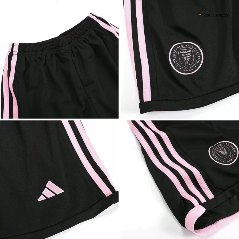 Kids Inter Miami CF Away Soccer Jersey Whole Kit (Jersey+Shorts+Socks) 2023/24 - BuyJerseyshop