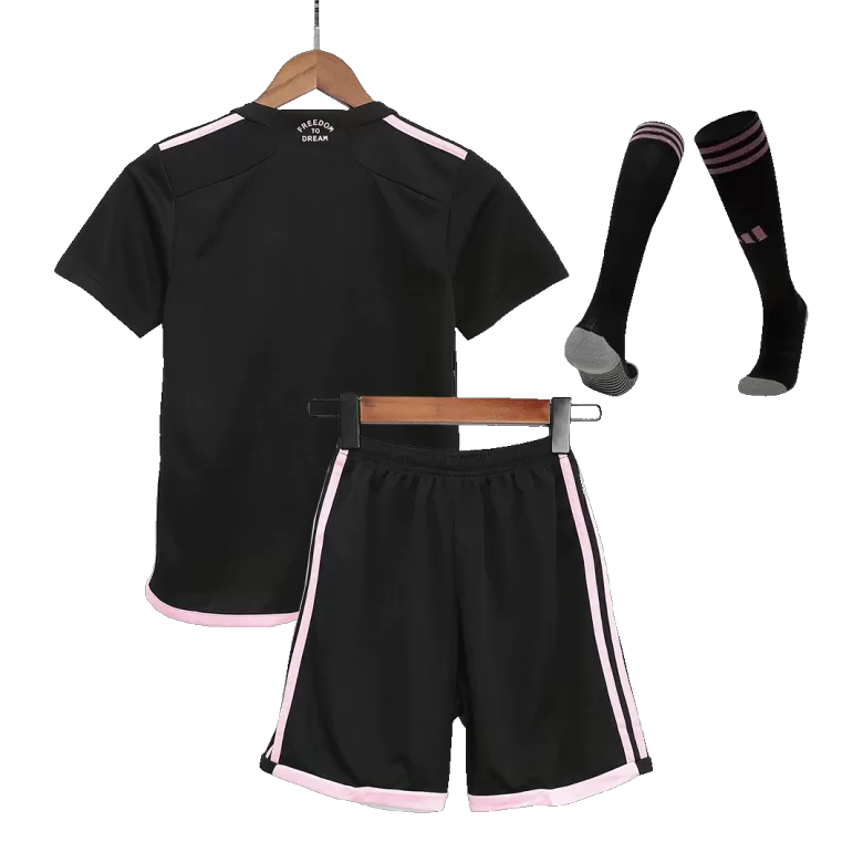Kids Inter Miami CF Away Soccer Jersey Whole Kit (Jersey+Shorts+Socks) 2023/24 - BuyJerseyshop
