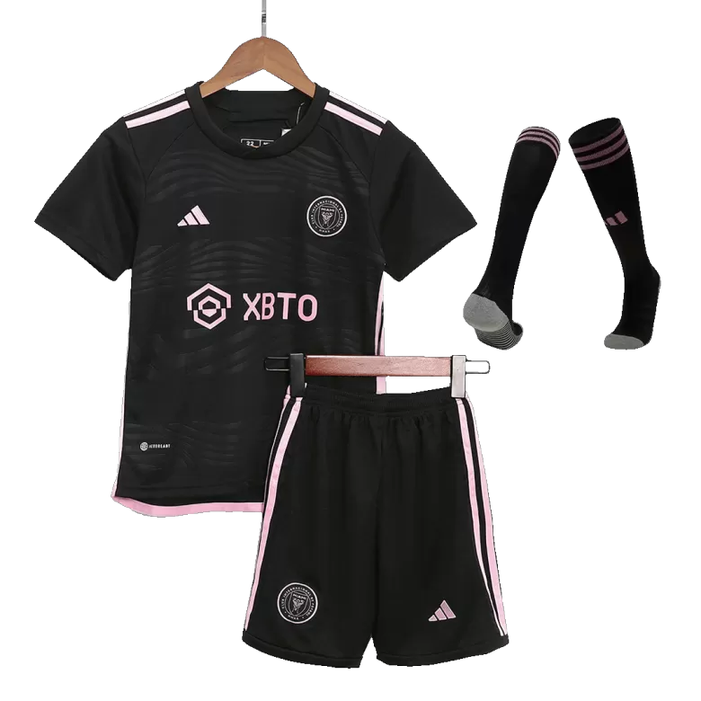 Kids MESSI #10 Inter Miami CF Away Soccer Jersey Kit (Jersey+Shorts+Sockes) 2023/24 - BuyJerseyshop