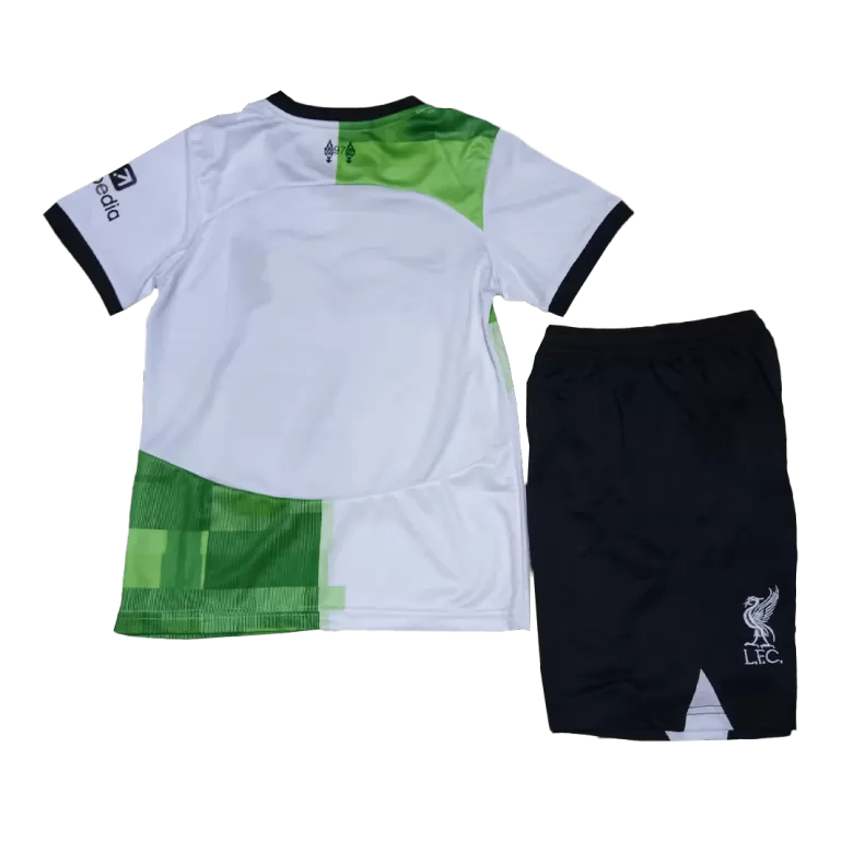 Kids Liverpool Away Soccer Jersey Whole Kit (Jersey+Shorts+Socks) 2023/24 - BuyJerseyshop