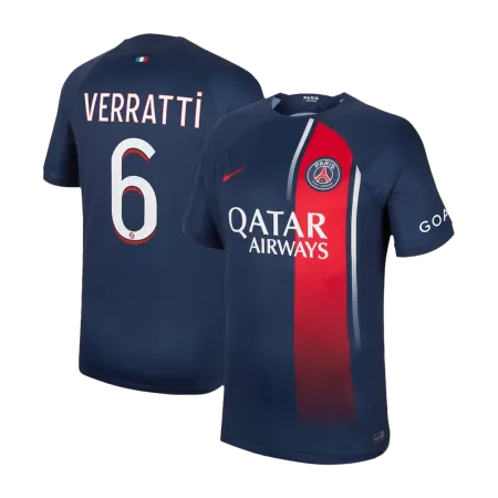 Men's VERRATTI #6 PSG Home Soccer Jersey Shirt 2023/24 - BuyJerseyshop