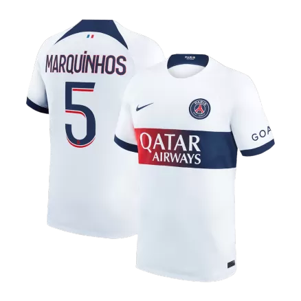 Men's MARQUINHOS #5 PSG Away Soccer Jersey Shirt 2023/24 - BuyJerseyshop