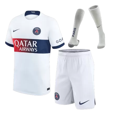 Men's PSG Away Soccer Jersey Whole Kit (Jersey+Shorts+Socks) 2023/24 - BuyJerseyshop