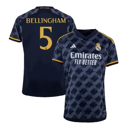 Men's BELLINGHAM #5 Real Madrid Away Soccer Jersey Shirt 2023/24 - BuyJerseyshop