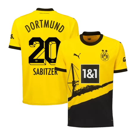 Men's SABITZER #20 Borussia Dortmund Home Soccer Jersey Shirt 2023/24 - BuyJerseyshop