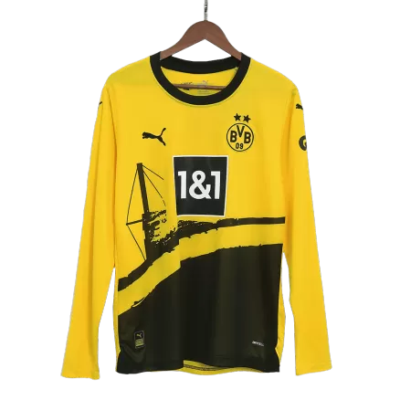 Men's Borussia Dortmund Home Long Sleeves Soccer Jersey Shirt 2023/24 - BuyJerseyshop