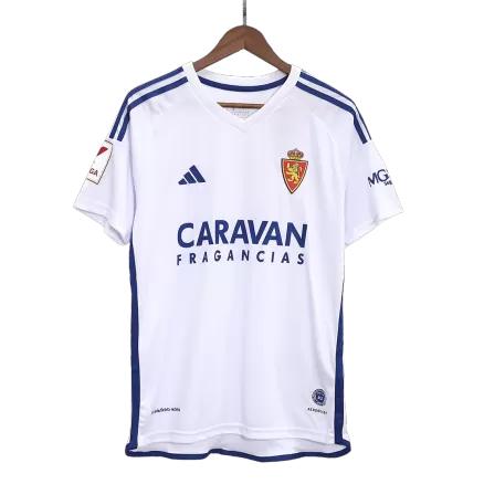 Men's Real Zaragoza Home Soccer Jersey Shirt 2023/24 - BuyJerseyshop