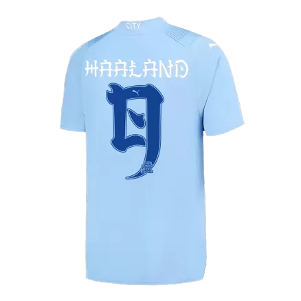 Men's HAALAND #9 Manchester City “Japanese Tour Printing” Home Soccer Jersey Shirt 2023/24 - BuyJerseyshop
