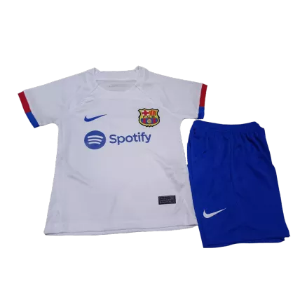 Kids Barcelona Away Soccer Jersey Kit (Jersey+Shorts) 2023/24 - BuyJerseyshop