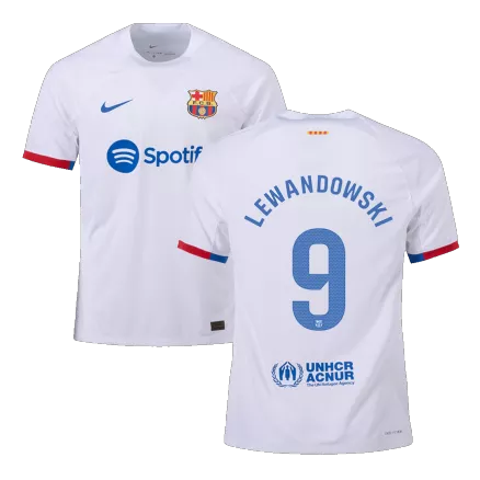 LEWANDOWSKI #9 Barcelona Away Player Version Jersey 2023/24 Men - BuyJerseyshop