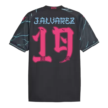 Men's J.ALVAREZ #19 Manchester City Third Away Soccer Jersey Shirt 2023/24-Japanese Tour Printing - BuyJerseyshop
