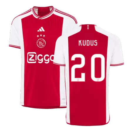 Men's KUDUS #20 Ajax Home Soccer Jersey Shirt 2023/24 - BuyJerseyshop