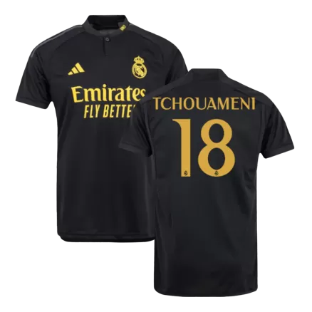Men's TCHOUAMENI #18 Real Madrid Third Away Soccer Jersey Shirt 2023/24 - BuyJerseyshop