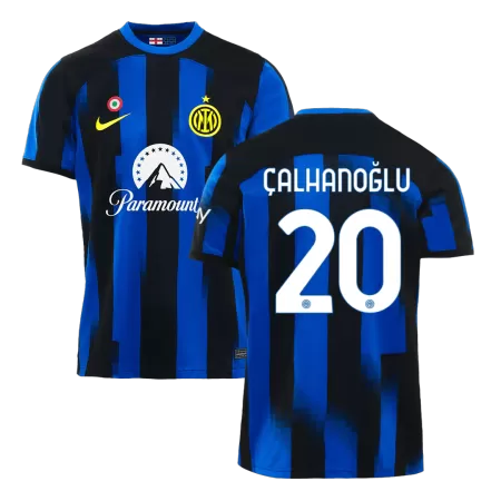 Men's ÇALHANOĞLU #20 Inter Milan Home Soccer Jersey Shirt 2023/24 - BuyJerseyshop