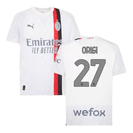 Men's ORIGI #27 AC Milan Away Soccer Jersey Shirt 2023/24 - BuyJerseyshop