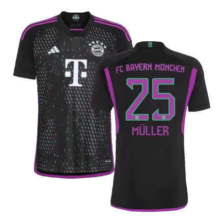Men's MÜLLER #25 Bayern Munich Away Soccer Jersey Shirt 2023/24 - BuyJerseyshop