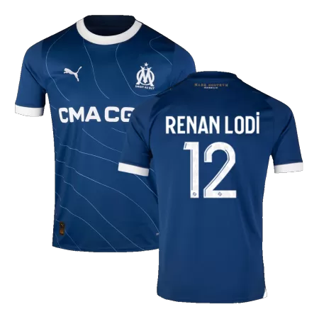 Men's RENAN LODI #12 Marseille Away Soccer Jersey Shirt 2023/24 - BuyJerseyshop