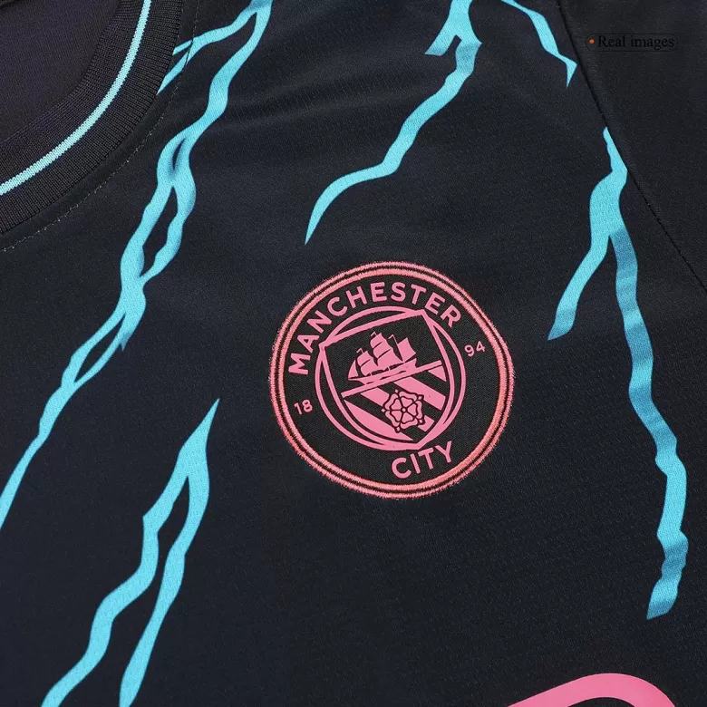 Men's Manchester City Third Away Soccer Jersey Kit (Jersey+Shorts) 2023/24 - BuyJerseyshop