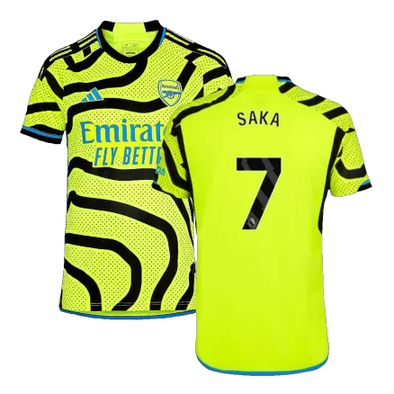 Men's SAKA #7 Arsenal Away Soccer Jersey Shirt 2023/24 - BuyJerseyshop