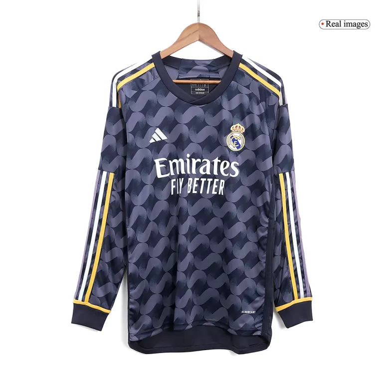 Men's Real Madrid Away Long Sleeves Soccer Jersey Shirt 2023/24 - BuyJerseyshop