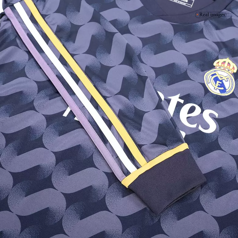 Men's Real Madrid Away Long Sleeves Soccer Jersey Shirt 2023/24 - BuyJerseyshop