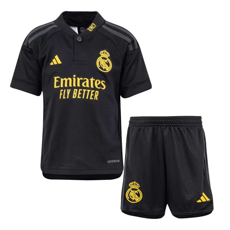 Kids Real Madrid Third Away Soccer Jersey Whole Kit (Jersey+Shorts+Socks) 2023/24 - BuyJerseyshop