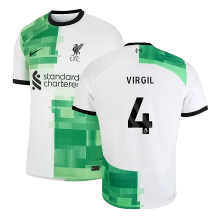 Men's VIRGIL #4 Liverpool Away Soccer Jersey Shirt 2023/24 - BuyJerseyshop