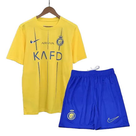 Men's Al Nassr Home Soccer Jersey Kit (Jersey+Shorts) 2023/24 - BuyJerseyshop