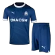 Men's Marseille Away Soccer Jersey Whole Kit (Jersey+Shorts+Socks) 2023/24 - BuyJerseyshop