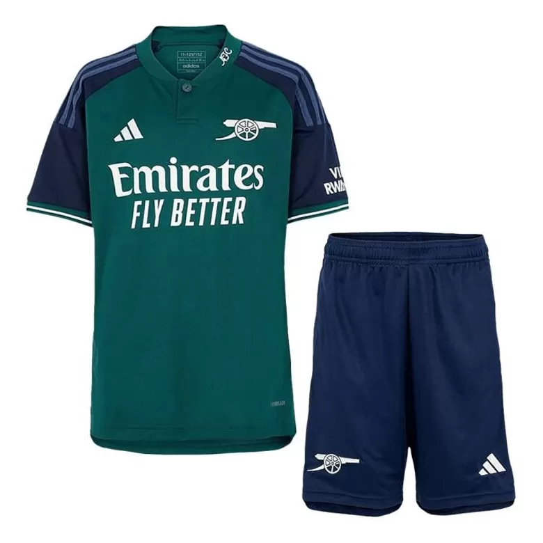Kids Arsenal Third Away Soccer Jersey Whole Kit (Jersey+Shorts+Socks) 2023/24 - BuyJerseyshop