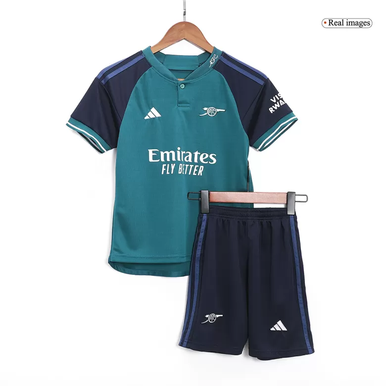 Kids Arsenal Third Away Soccer Jersey Whole Kit (Jersey+Shorts+Socks) 2023/24 - BuyJerseyshop
