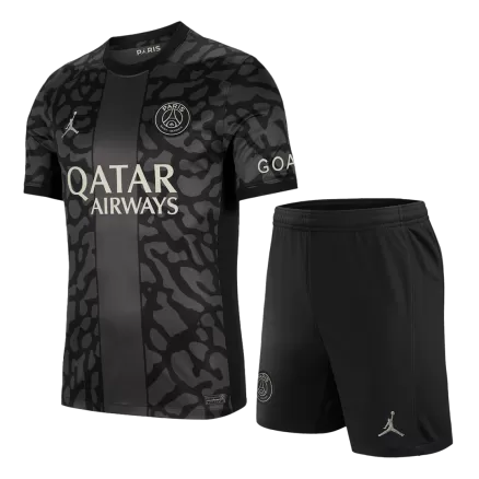 Men's PSG Third Away Soccer Jersey Kit (Jersey+Shorts) 2023/24 - BuyJerseyshop