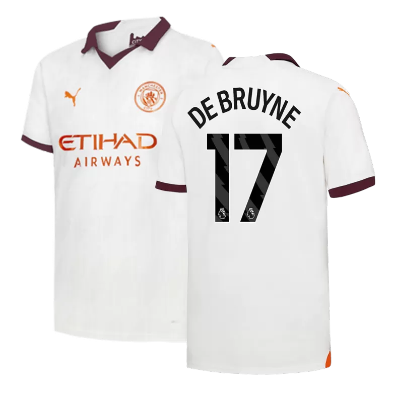 Men's DE BRUYNE #17 Manchester City Away Soccer Jersey Shirt 2023/24 - BuyJerseyshop