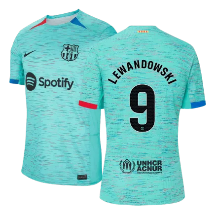 Men's LEWANDOWSKI #9 Barcelona Third Away Soccer Jersey Shirt 2023/24 - BuyJerseyshop