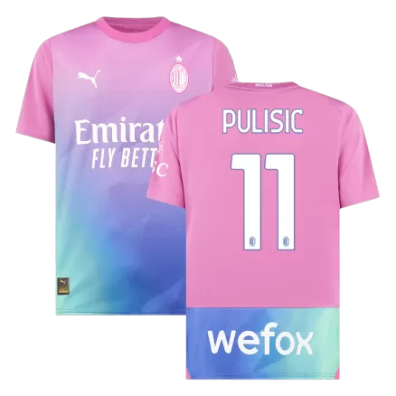 Men's PULISIC #11 AC Milan Third Away Soccer Jersey Shirt 2023/24 - BuyJerseyshop