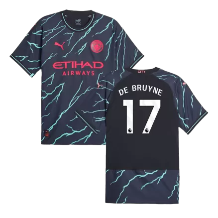 DE BRUYNE #17 Manchester City Third Away Player Version Jersey 2023/24 Men - BuyJerseyshop