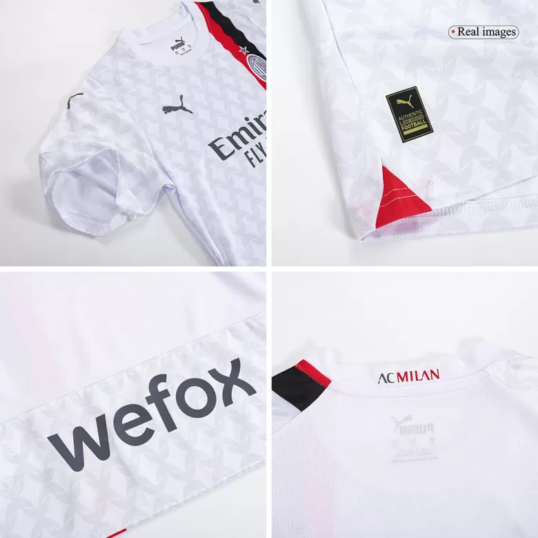 Kids AC Milan Away Soccer Jersey Kit (Jersey+Shorts) 2023/24 - BuyJerseyshop