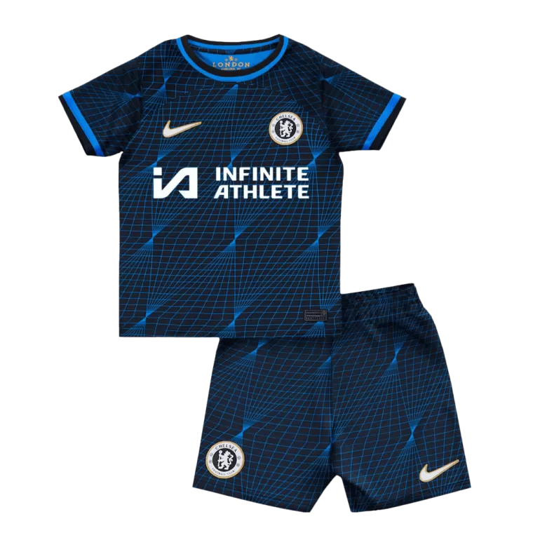 Kids Chelsea Away Soccer Jersey Whole Kit (Jersey+Shorts+Socks) 2023/24 - BuyJerseyshop