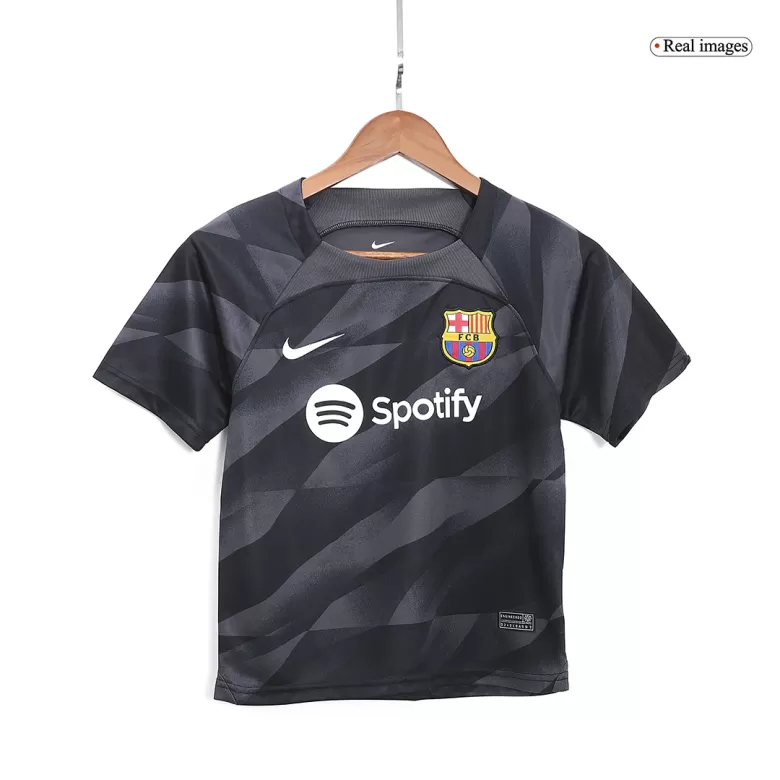 Kids Barcelona Goalkeeper Soccer Jersey Kit (Jersey+Shorts) 2023/24 - BuyJerseyshop