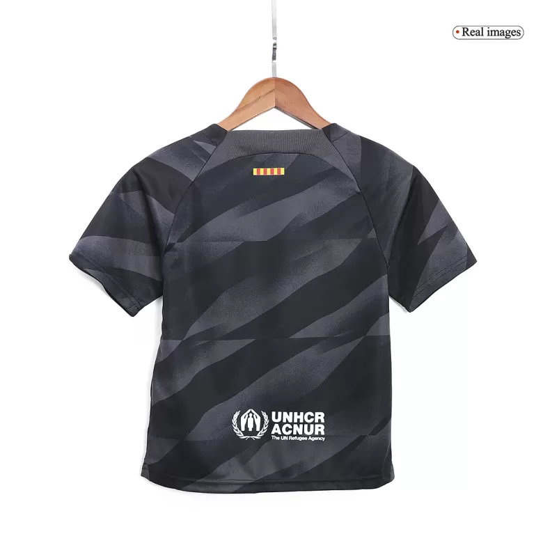 Kids Barcelona Goalkeeper Soccer Jersey Kit (Jersey+Shorts) 2023/24 - BuyJerseyshop