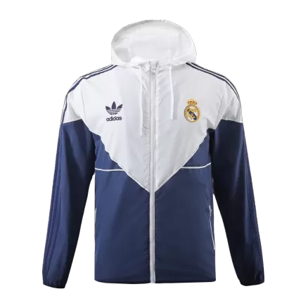 Men's Real Madrid Windbreaker Hoodie Jacket 2023/24 - BuyJerseyshop