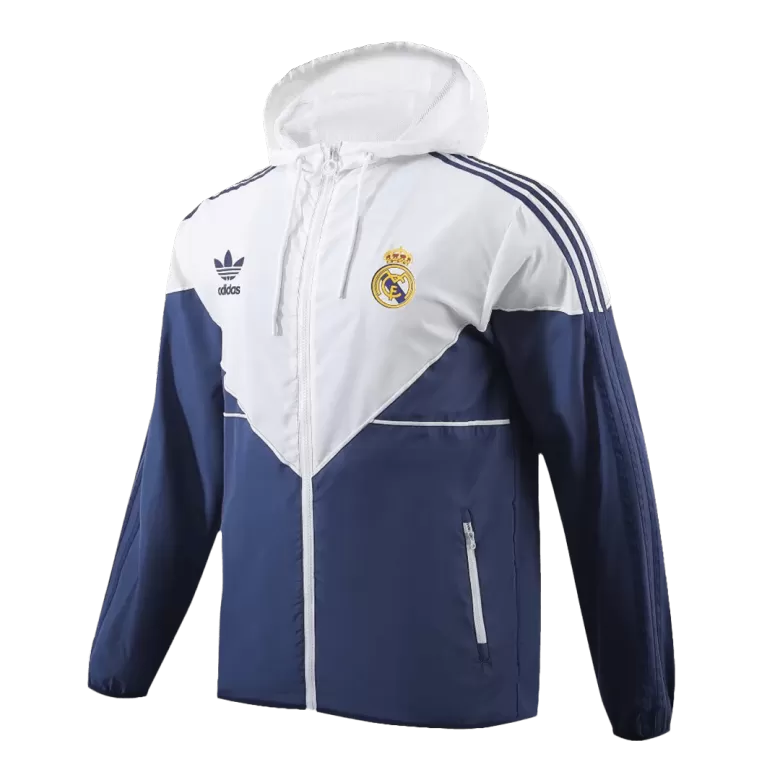 Men's Real Madrid Windbreaker Hoodie Jacket 2023/24 - BuyJerseyshop