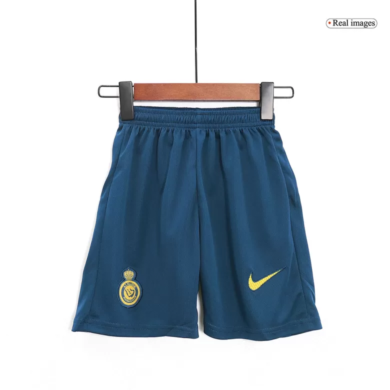 Kids Al Nassr Away Soccer Jersey Kit (Jersey+Shorts) 2023/24 - BuyJerseyshop