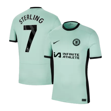 Men's STERLING #7 Chelsea Third Away Soccer Jersey Shirt 2023/24 - BuyJerseyshop