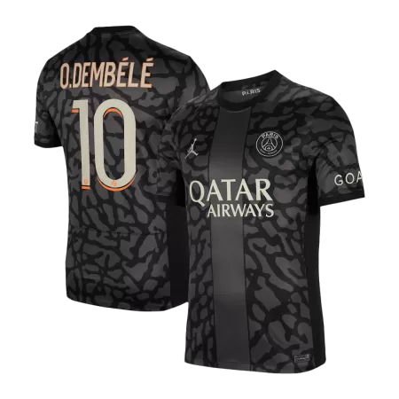 Men's O.DEMBÉLÉ #10 PSG Third Away Soccer Jersey Shirt 2023/24 - BuyJerseyshop