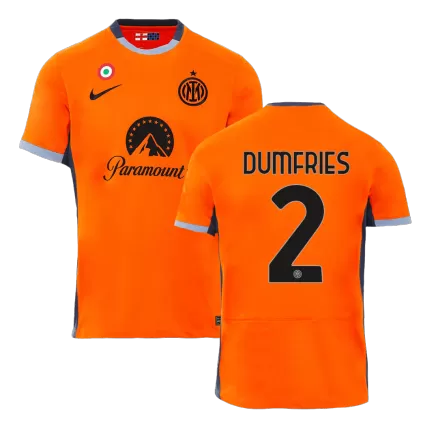 Men's DUMFRIES #2 Inter Milan Third Away Soccer Jersey Shirt 2023/24 - BuyJerseyshop